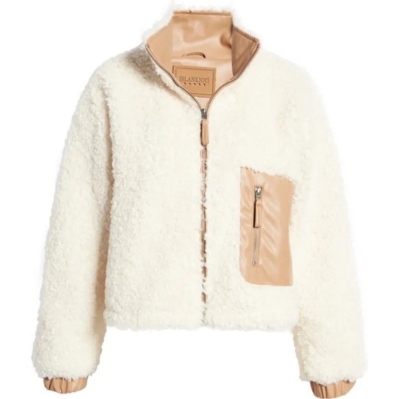 BlankNYC Faux Shearling Leather Bomber Jacket - Picture 6 of 9